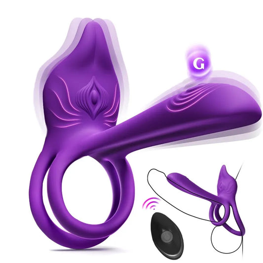 🎁Juxek™ Enchanted Girl Luxe Smart Vibrating Ring – App-Controlled Pleasure for Couples 💫