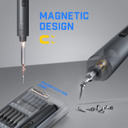 Fanttik E1 Pro 3.7V (Not led) Cordless Electric Screwdriver Kit, 3 N.m Torque with 24 Magnetic Bits, Quick-Charge Battery & Magnetic Holder - Ideal for Electronics Repair (Phones, Laptops, Watches)
