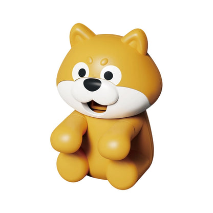 Tarmeek Cute Dog Fan, Cute Blowing Dog for Cup Bowl Laptop Food Cooler Fan, Cooling Fan 3.54 Inch, Mini Desk Fan Hanging on Cup for Eating Drinking, Cute Dog Design Portable Cooler, Yellow