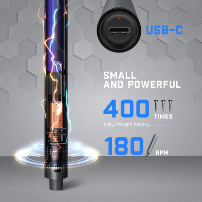 Fanttik E1 Pro 3.7V (Not led) Cordless Electric Screwdriver Kit, 3 N.m Torque with 24 Magnetic Bits, Quick-Charge Battery & Magnetic Holder - Ideal for Electronics Repair (Phones, Laptops, Watches)