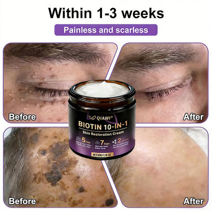 𝐎𝐟𝐟𝐢𝐜𝐢𝐚𝐥 𝐒𝐭𝐨𝐫𝐞 |  🏅 Made and Shipped from USA ✨QIAWI® Biotin 10-in-1 Skin Restoration Cream 🍀