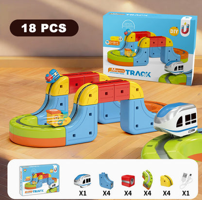 3D Train Routes With Mix-And-Match STEM Cubes