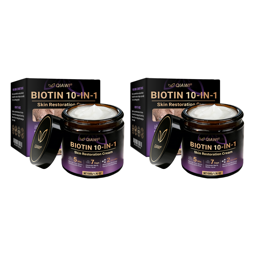 𝐎𝐟𝐟𝐢𝐜𝐢𝐚𝐥 𝐒𝐭𝐨𝐫𝐞 |  🏅 Made and Shipped from USA ✨QIAWI® Biotin 10-in-1 Skin Restoration Cream 🍀