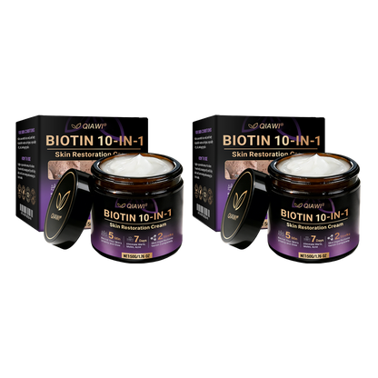 𝐎𝐟𝐟𝐢𝐜𝐢𝐚𝐥 𝐒𝐭𝐨𝐫𝐞 |  🏅 Made and Shipped from USA ✨QIAWI® Biotin 10-in-1 Skin Restoration Cream 🍀