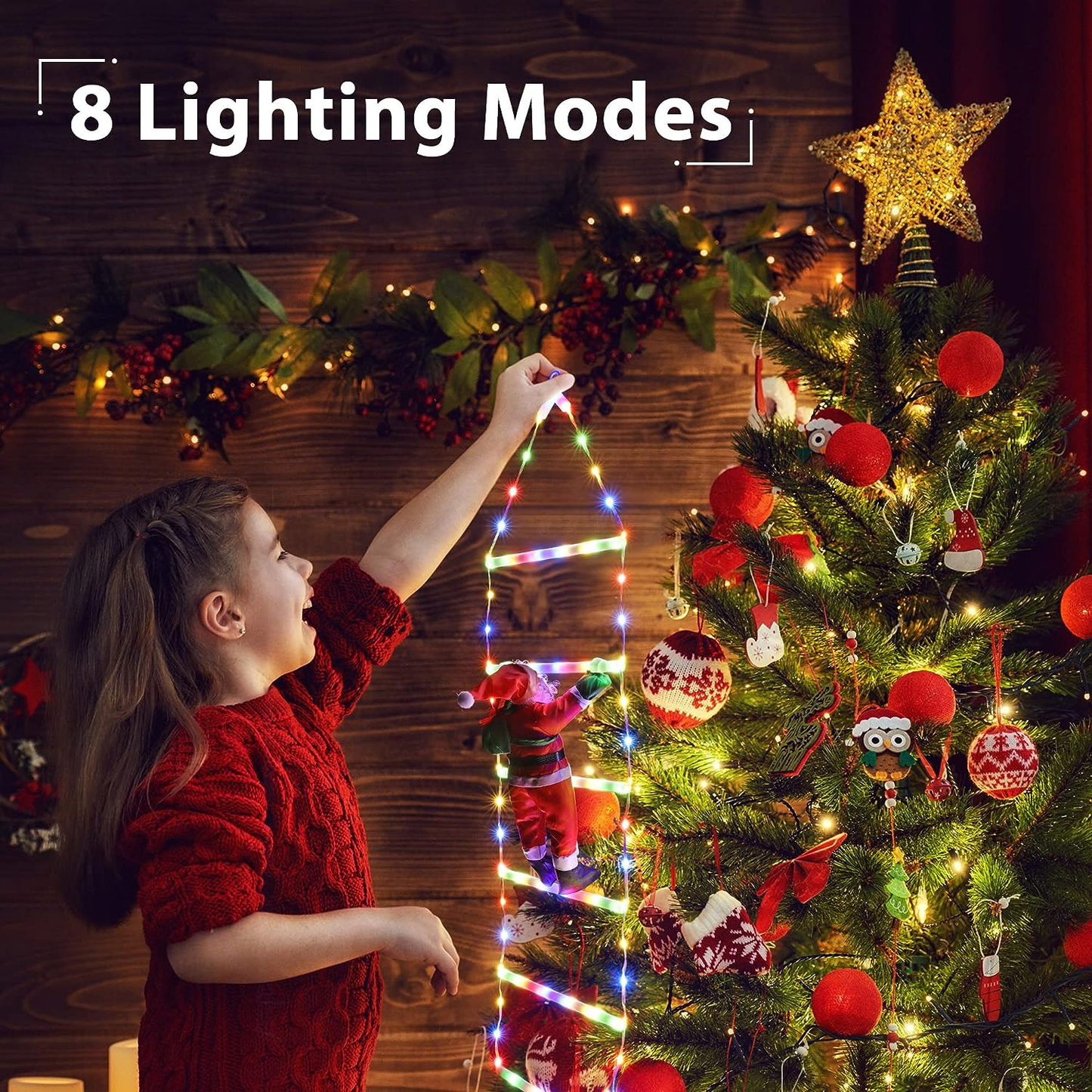 🎄2025 Christmas Sales🎅2025 Christmas Santa Climbing Stairs Light