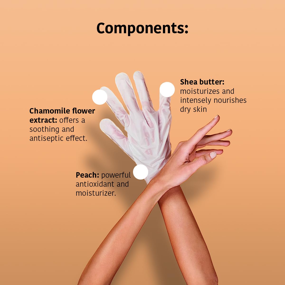Anti-Aging Hand Mask with Hyaluronic Acid and Bakuchiol - Pack of 4 Pairs