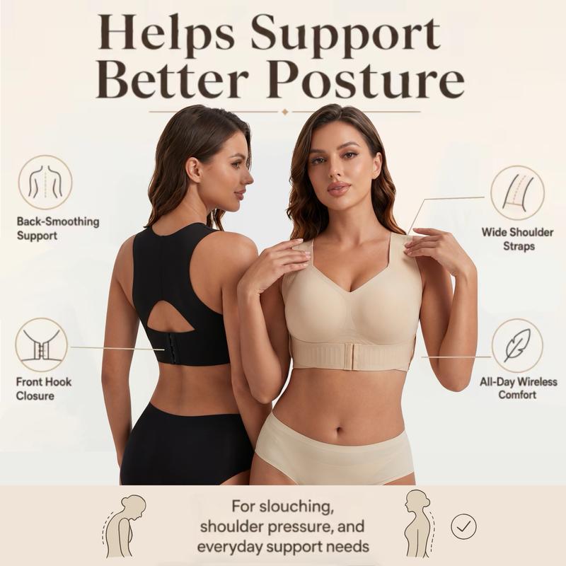 🔥LAST DAY: BUY 1 GET 1 FREE💕Comfort Fit Posture-Perfect Wireless Bra
