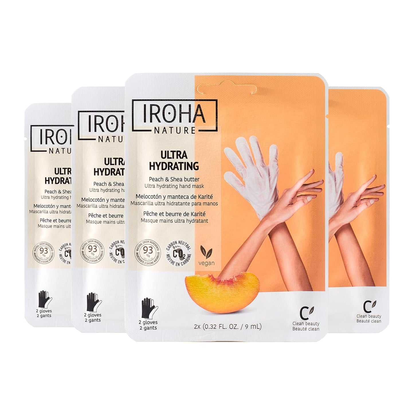 Anti-Aging Hand Mask with Hyaluronic Acid and Bakuchiol - Pack of 4 Pairs
