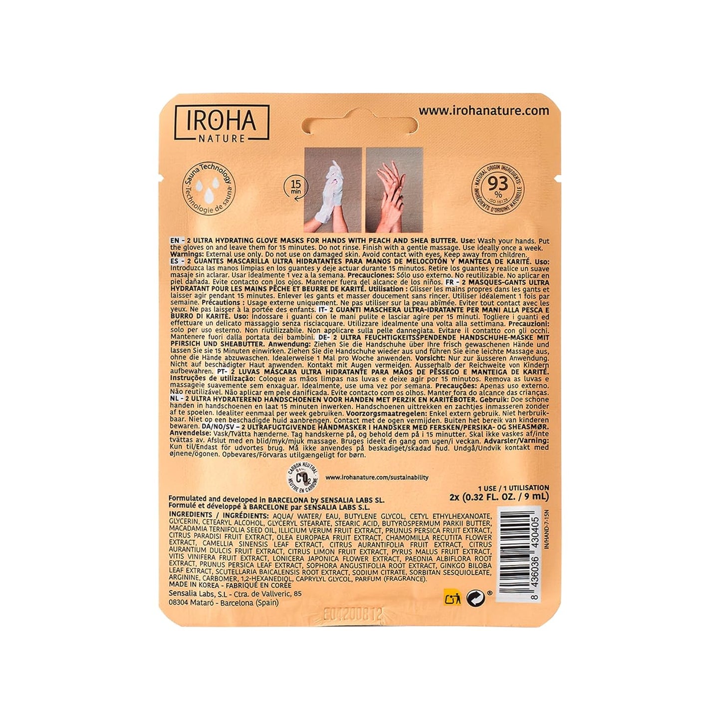 Anti-Aging Hand Mask with Hyaluronic Acid and Bakuchiol - Pack of 4 Pairs