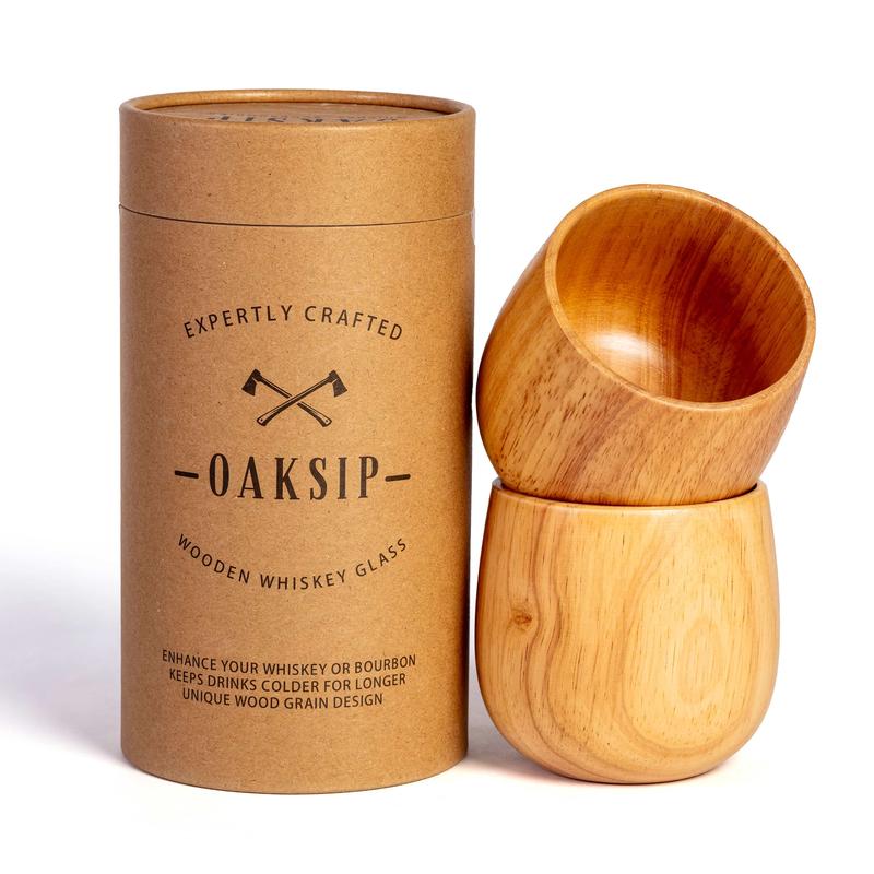 Handmade and Charred Drinking Vessel -Original Wooden Bourbon Drinking Glass