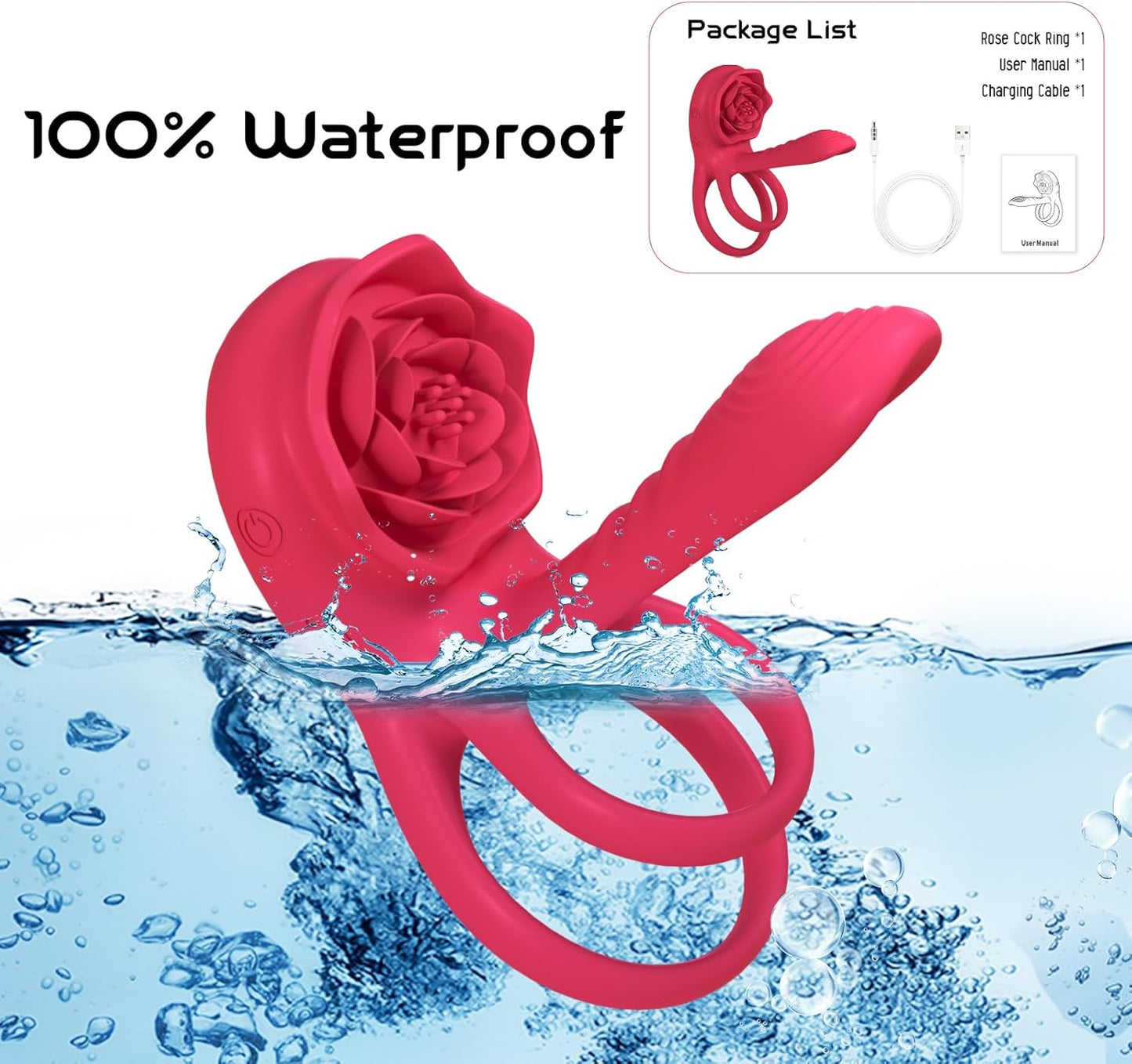 Juxek™ Enchanted Girl Luxe Smart Vibrating Ring – App-Controlled Pleasure for Couples