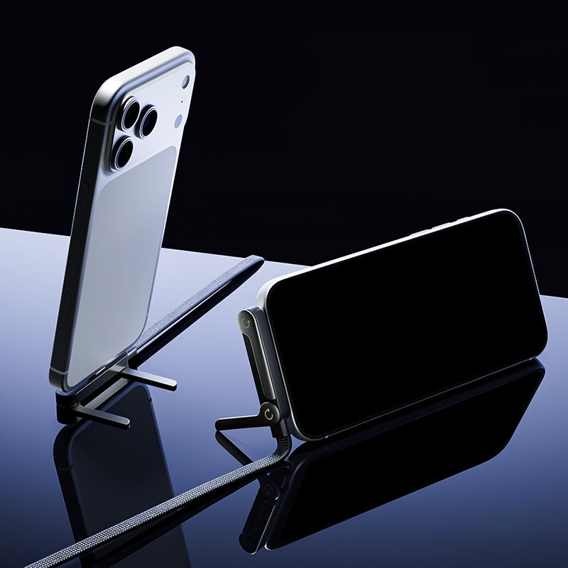 ChubbyCable StandLite - 240W Braided Fast Charge Cable With Built-in Phone Stand