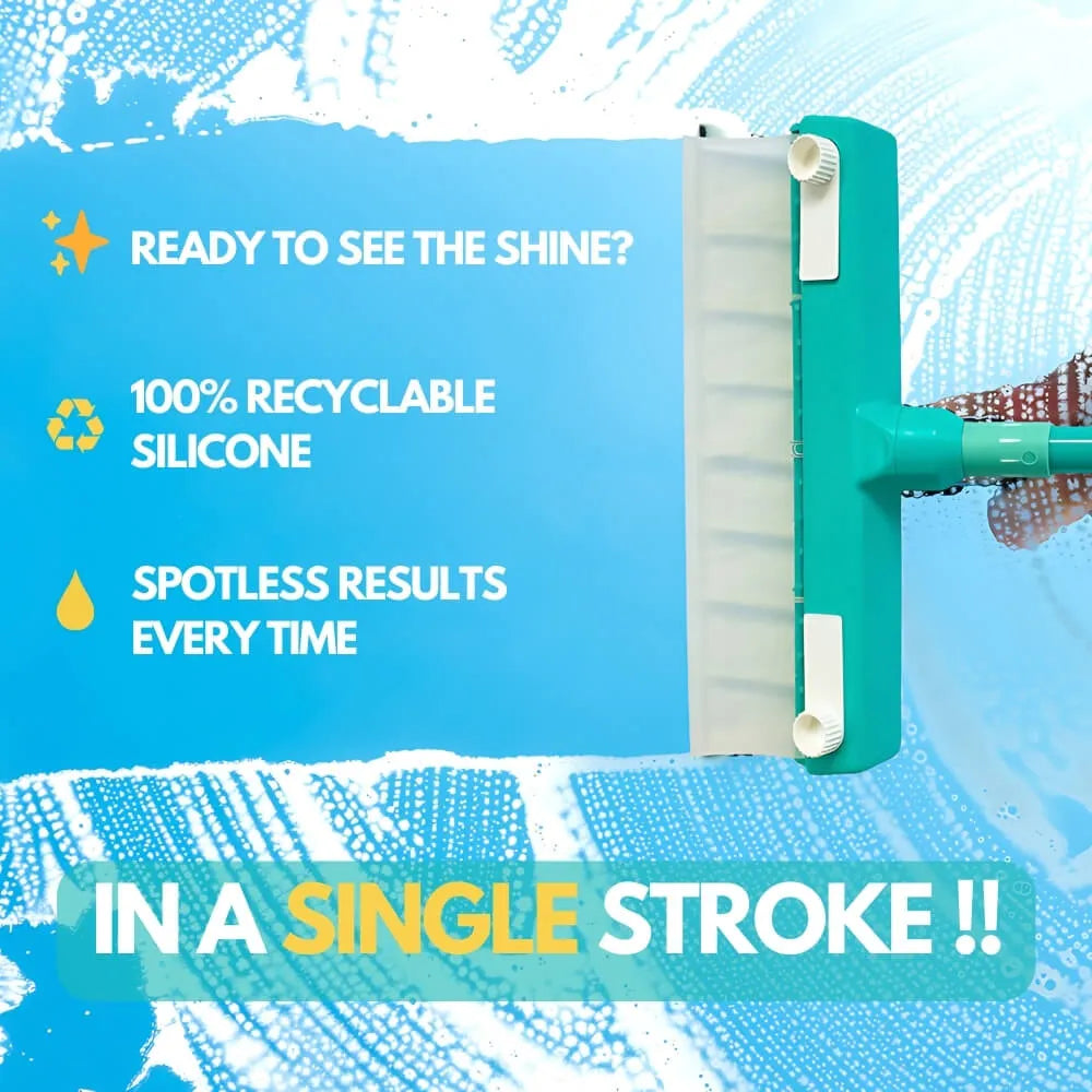 Aqua Strike Recyclable Silicone Window Squeegee Kit