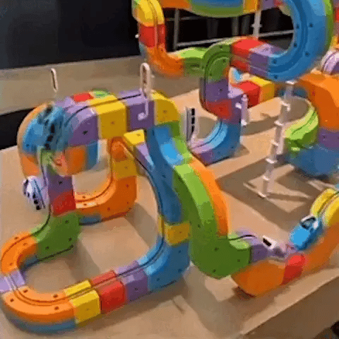 3D Train Routes With Mix-And-Match STEM Cubes
