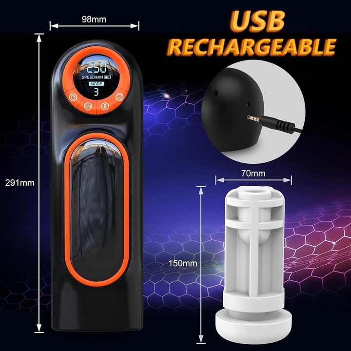Hot Selling Real Electric Male Masturbator TPE Thrusting and Sucking Penis Massager Machine Sex Toy Masturbation Cup