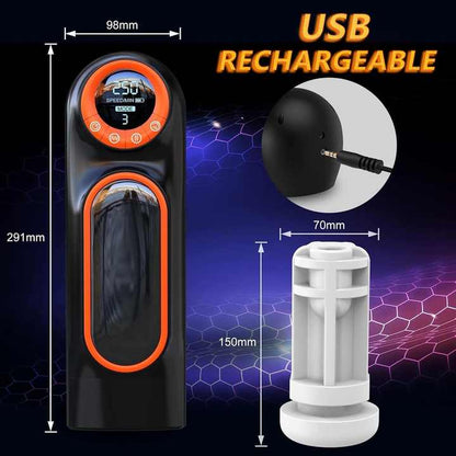 Hot Selling Real Electric Male Masturbator TPE Thrusting and Sucking Penis Massager Machine Sex Toy Masturbation Cup
