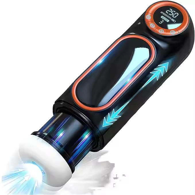 Hot Selling Real Electric Male Masturbator TPE Thrusting and Sucking Penis Massager Machine Sex Toy Masturbation Cup