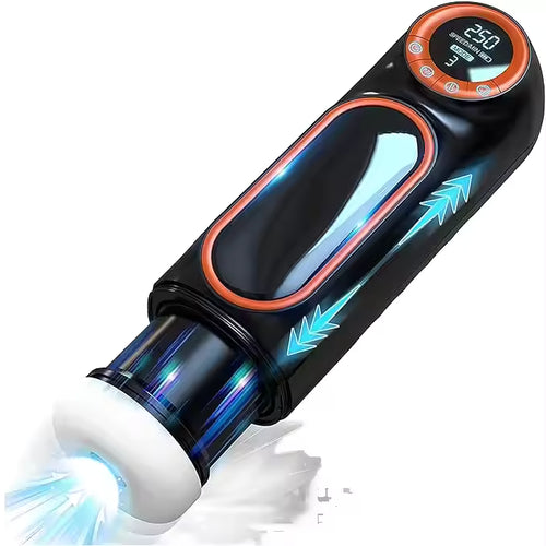 Hot Selling Real Electric Male Masturbator TPE Thrusting and Sucking Penis Massager Machine Sex Toy Masturbation Cup