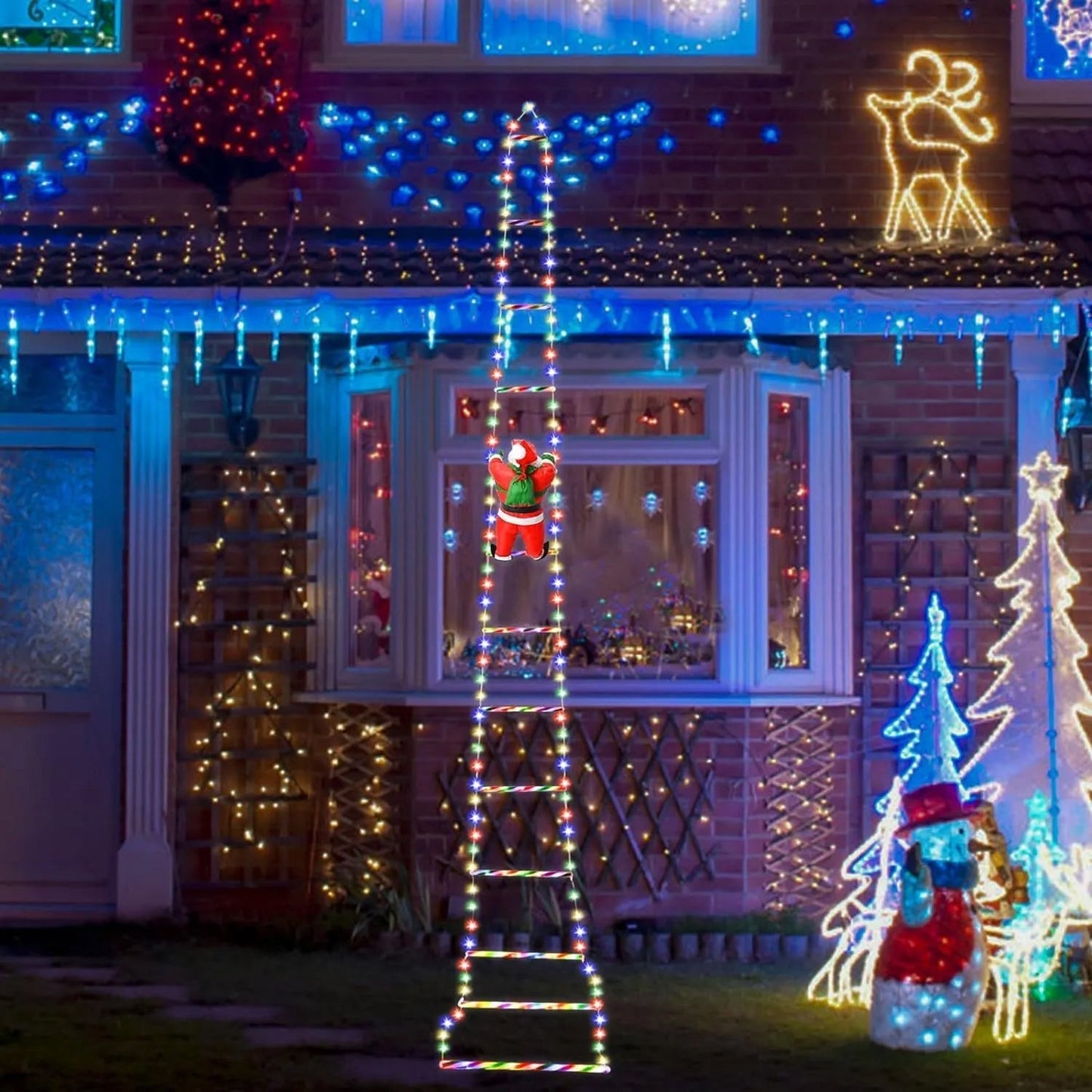 🎄2025 Christmas Sales🎅2025 Christmas Santa Climbing Stairs Light
