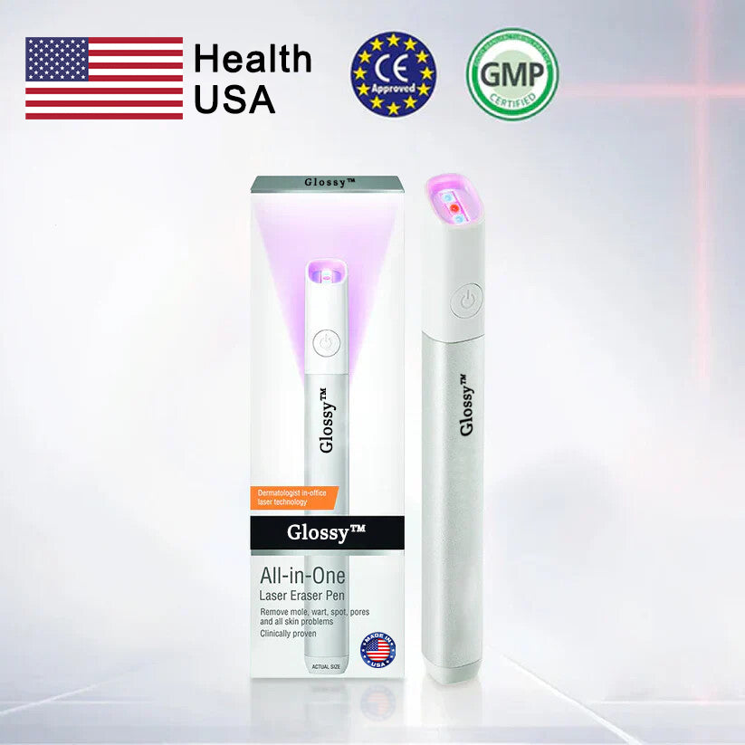 ✨Glossy™ All-in-One CO₂ Laser Eraser Pen | Removes Moles, Warts, Skin Flaws & Pigmentation
