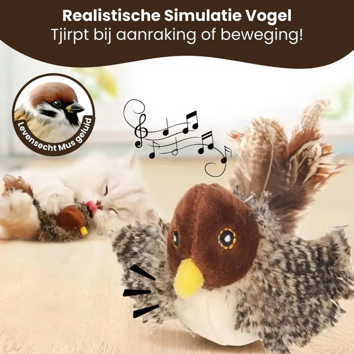 Paws™ Realistische Simulatie Vogel voor Katten