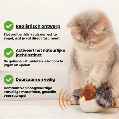 Paws™ Realistische Simulatie Vogel voor Katten