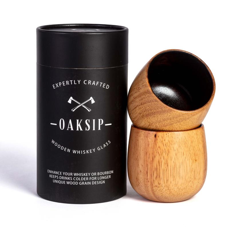 Handmade and Charred Drinking Vessel -Original Wooden Bourbon Drinking Glass