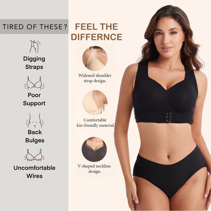 🔥LAST DAY: BUY 1 GET 1 FREE💕Comfort Fit Posture-Perfect Wireless Bra